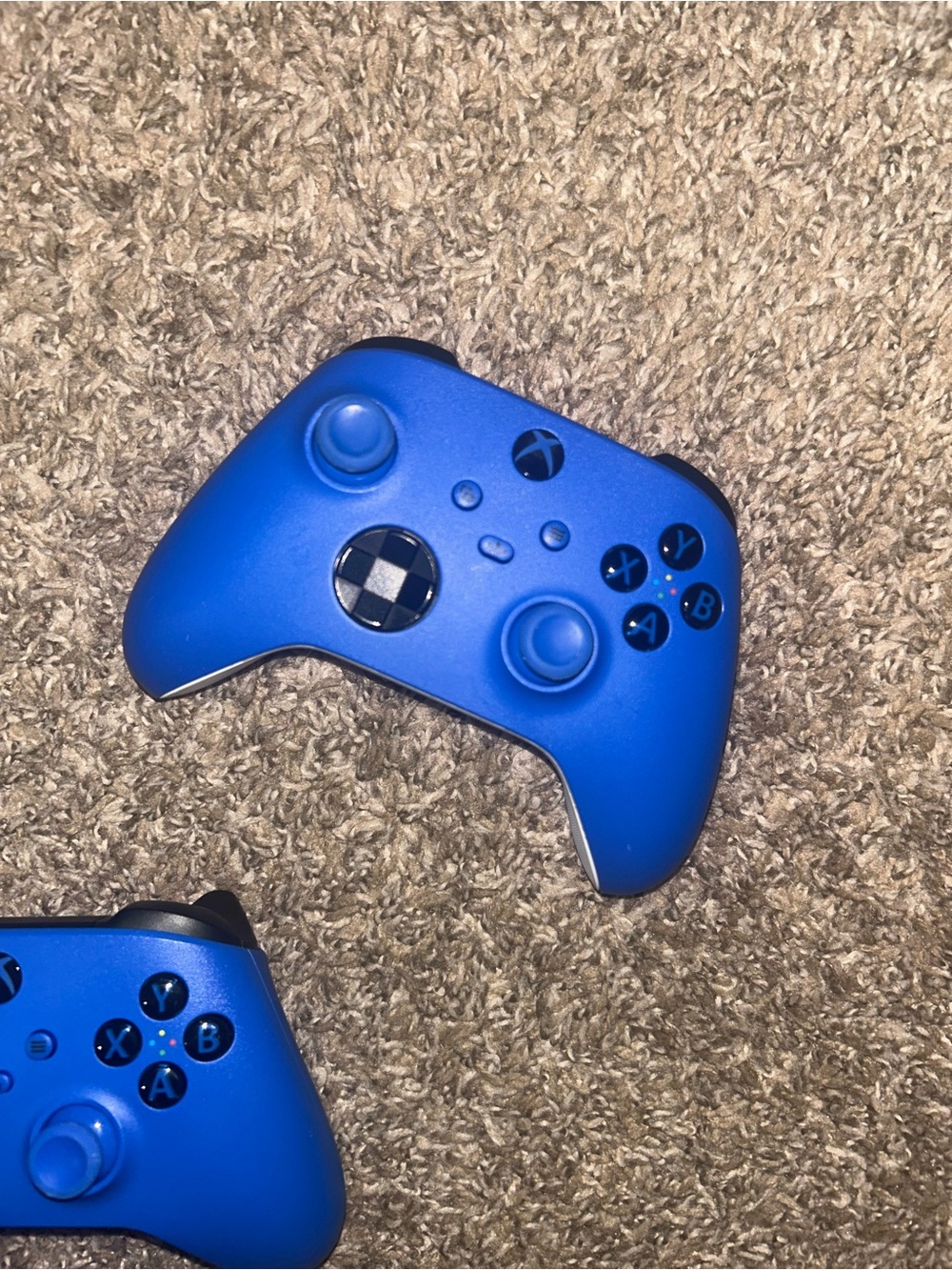 Two Blue Xbox Wireless Controllers - Picture 4 of 8
